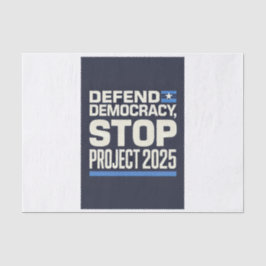 Projekt 2025 beenden - Demokratie verteidigen - Bl Seidenpapier