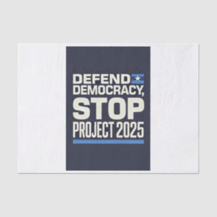 Projekt 2025 beenden - Demokratie verteidigen - Bl Seidenpapier