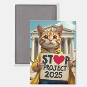 Projekt 2025 beenden magnet (Vorderseite/Rückseite)