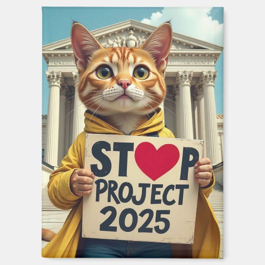 Projekt 2025 beenden magnet (Vorderseite)
