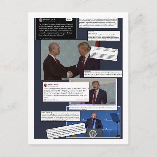 Projekt 2025 beenden Postkarte (Vorderseite)