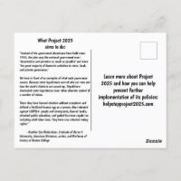 Projekt 2025 beenden Postkarte