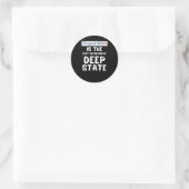 Projekt 2025 Deep Staat Runder Aufkleber (Tasche)
