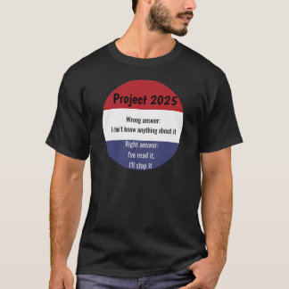 Projekt 2025 - Falsche Antwort T-Shirt
