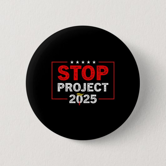 Projekt 2025 gegen Trump 1 Button (Vorderseite)