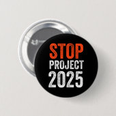 Projekt 2025 gegen Trump Button (Vorne & Hinten)