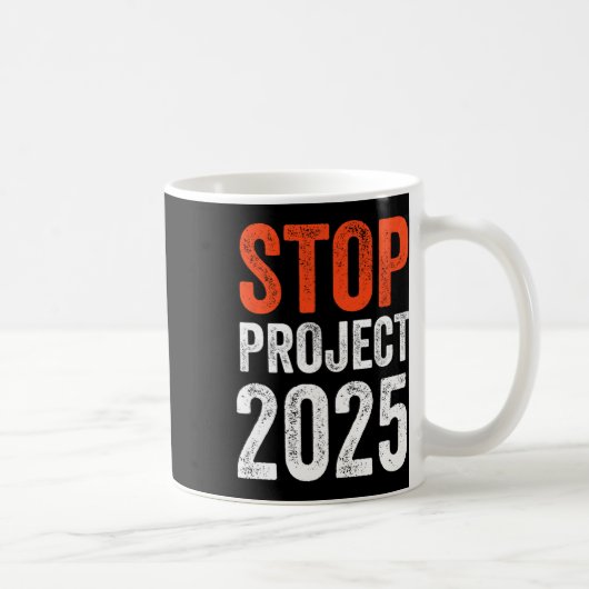 Projekt 2025 gegen Trump Kaffeetasse (Rechts)
