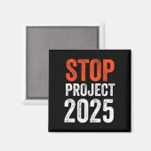 Projekt 2025 gegen Trump Magnet (Vorderseite/Rückseite)