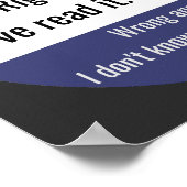 Projekt 2025 - Richtige Antwort Poster (Ecke)