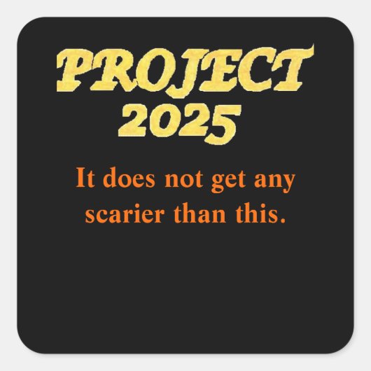 Projekt 2025 Sticker (Vorderseite)