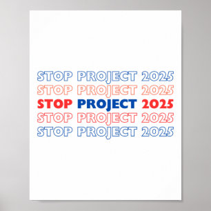 Projekt 2025 stoppen 13 poster