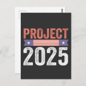 Projekt 2025 Trump American Patroitic T - Shirt Postkarte (Vorne/Hinten)