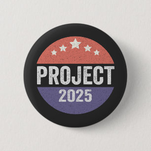 Projekt 2025 Trump American Patroitic USA Button