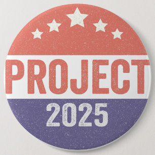 Projekt 2025 Trump American Patroitic USA Button