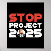 Projekt 2025 Trumps Projekt Anti Trump Patriotic Poster (Vorne)