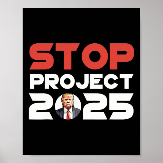 Projekt 2025 Trumps Projekt Anti Trump Patriotic Poster (Vorne)