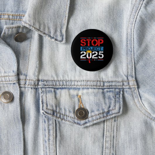 Projekt 2025 Trumps Projekt gegen Trump 1 Button (Beispiel)