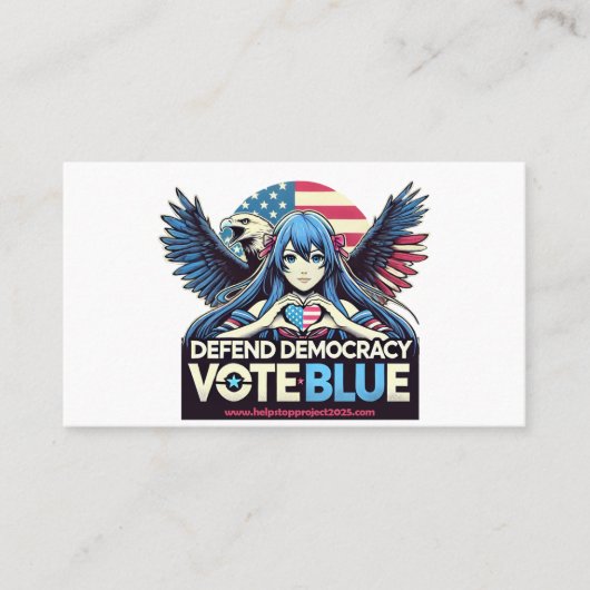 Projekt 2025 und Agenda 47 stoppen Visitenkarte (Vorderseite)