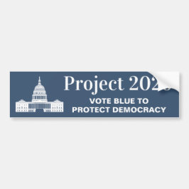 Projekt 2026 Stimme für die Demokratie Autoaufkleber