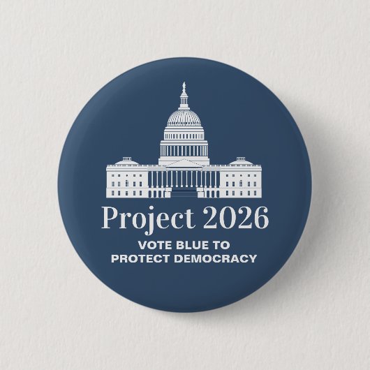 Projekt 2026 Stimme für die Demokratie Button (Vorderseite)
