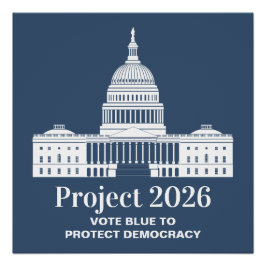 Projekt 2026 Stimme für die Demokratie Poster