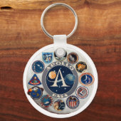 Projekt Apollo: Das zusammengesetzte Logo Schlüsselanhänger (Vorderseite)