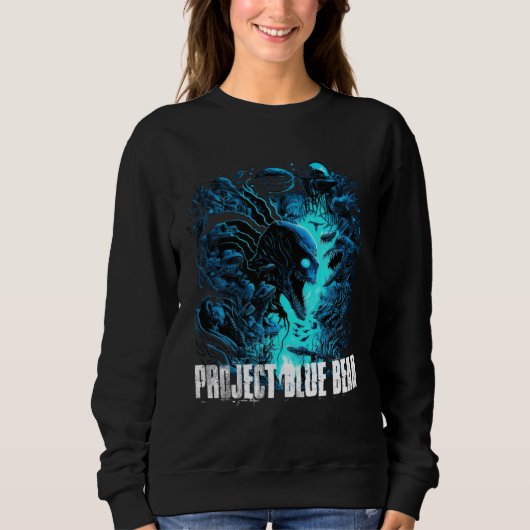 Projekt Blue Beam falsche Alien-Invasion Sweatshirt (Vorderseite)