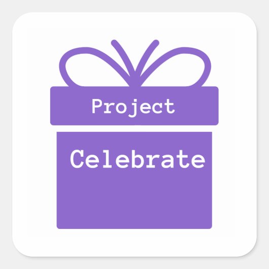 Projekt Celebrate Classic Sticker (Vorderseite)