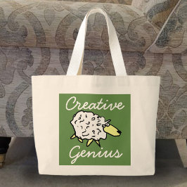 Projekt "Creative Genius" für Schafe und Cartoon Jumbo Stoffbeutel
