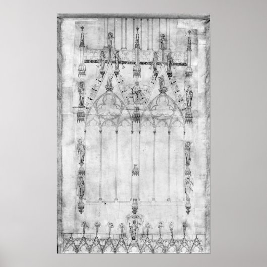 Projekt für den Dom, Höhe des Westens Poster (Vorne)