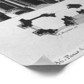 Projekt für die Kirche Saint-Sulpice Poster (Ecke)