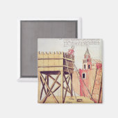 Projekt für einen Belagerungsturm Magnet (Vorderseite/Rückseite)