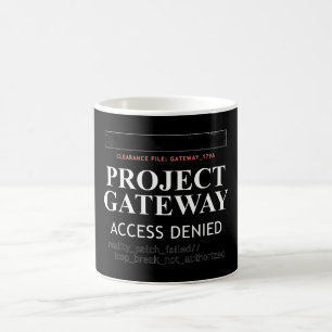 Projekt-Gateway - ZUGRIFF VERLETZT - Realitätslück Kaffeetasse