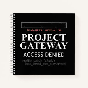 Projekt-Gateway - ZUGRIFF VERLETZT - Realitätslück Notizblock