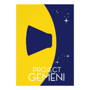 Projekt Gemini Weltraumkunstdarstellung Fotodruck