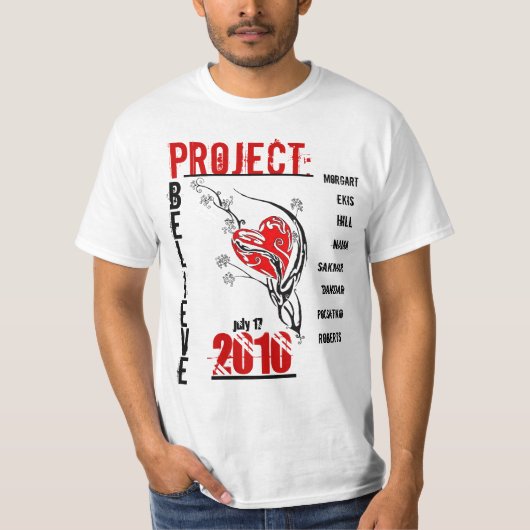 Projekt glauben Schluss T-Shirt (Vorderseite)