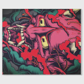 PROJEKT HALLOWEEN JAPANISCHEN DEVIL Wrapping Paper Geschenkpapier (Flach)