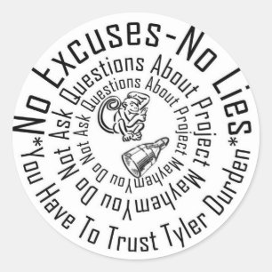 Projekt Mayhem Runder Aufkleber