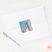 Projekt Mercury MA-9 Launch, Faith 7 Quadratischer Aufkleber (Umschlag)