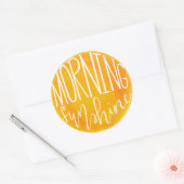 PROJEKT - Morgensonnendesign Runder Aufkleber (Umschlag)