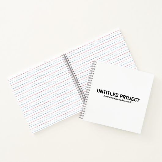 Projekt ohne Titel - Audio Session Glitch T-Shirt  Notizblock (Innenseite)