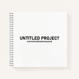 Projekt ohne Titel - Audio Session Glitch T-Shirt  Notizblock