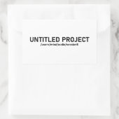 Projekt ohne Titel - Audio Session Glitch T-Shirt  Rechteckiger Aufkleber (Tasche)