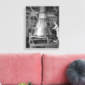 Projekt Quecksilber - Kapsel Nr. 2 Foto Leinwanddruck (Insitu (Wohnzimmer))