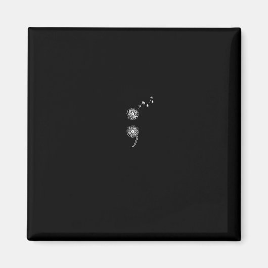 Projekt Suizidprävention Blowball-Löwenzahn Pull Magnet (Vorne)