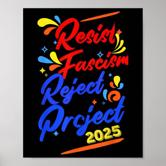 Projekt zum Widerstand gegen den Faschismus 2025 Poster (Vorne)
