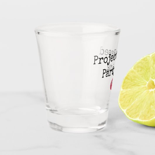 Projektbasierter Partitionierungsschuss Schnapsglas (Links)