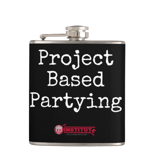 Projektbasierter Partnerschaftskolben Flachmann (Vorderseite)