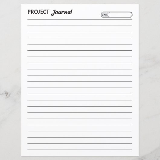 Projektblatt (Rückseite)