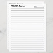 Projektblatt (Vorne/Hinten)